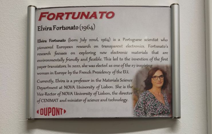 Elvira Fortunato homenageada na DuPont - Bélgica