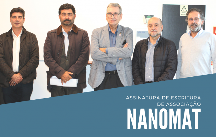 Assinatura de escritura de Associação NANOMAT